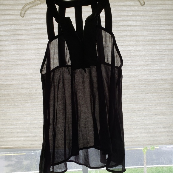 BLACK MATERIAL GIRL TOP SIZE M - Picture 5 of 7